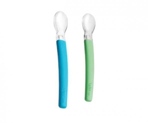 Wee Baby İkili Mama Kaşığı Mavi- Yeşil