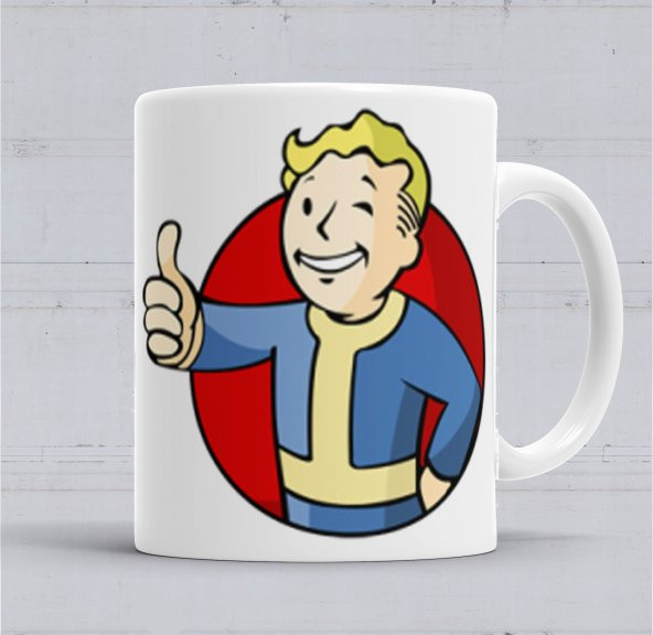 Fallout Kupa Bardak Porselen