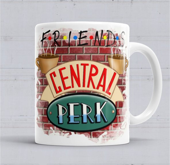 Frıends Central Perk Kupa  Bardak Porselen