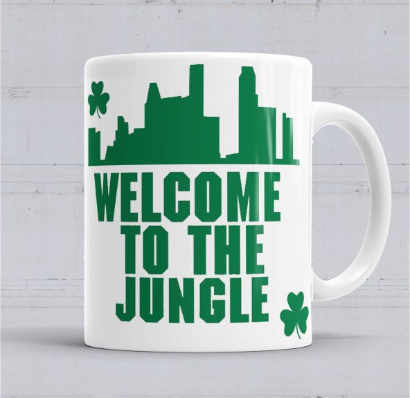 Boston Celtics Welcome To The Jungle Kupa Bardak Porselen