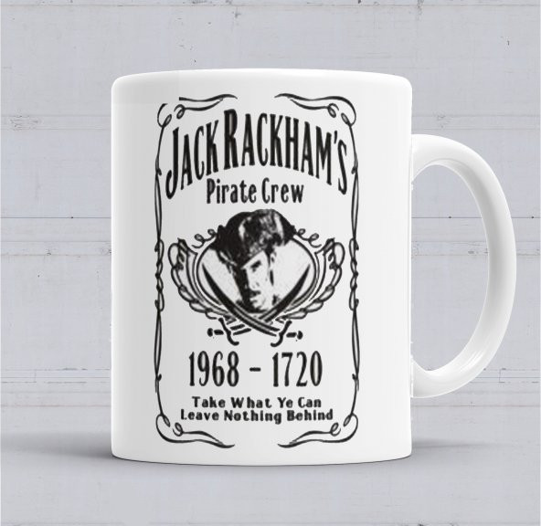 Black Sails Jack Rackhams Kupa Bardak Porselen