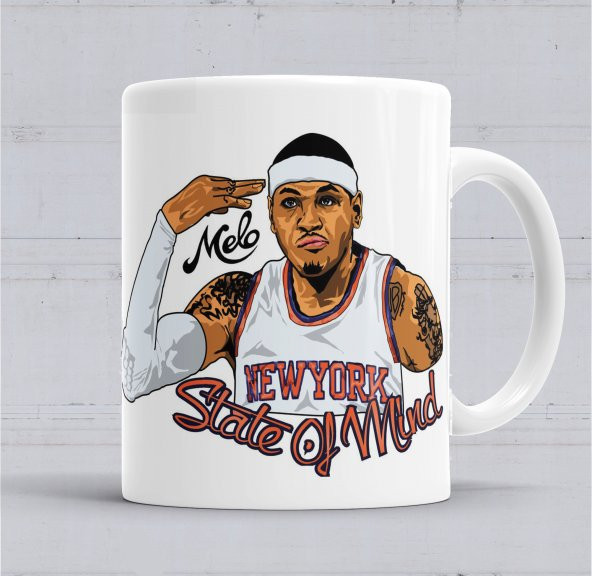 Carmelo New York Knicks Kupa Bardak Porselen