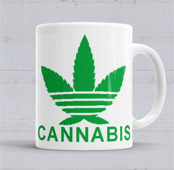 Cannabis Kupa Bardak Porselen