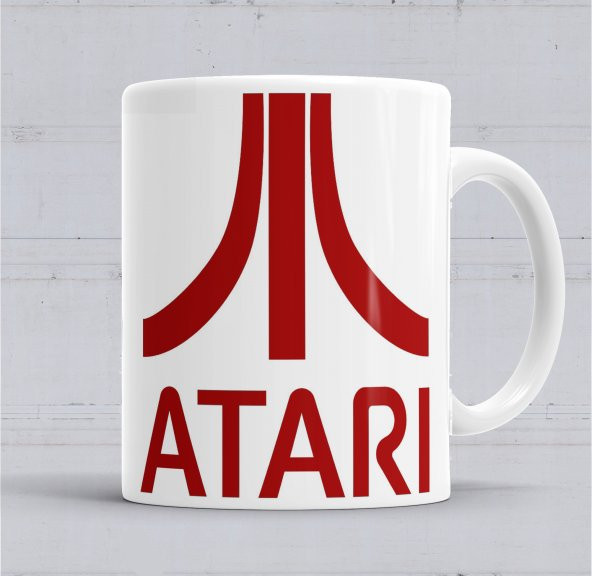 Atari Oyun Game Ower Logo Kupa Bardak Porselen