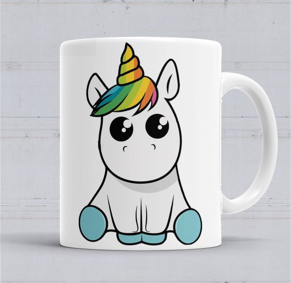 Bebek Unicorn Kupa Bardak Porselen
