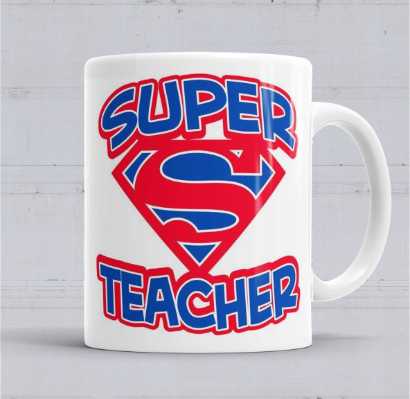 Öğretmenler Günü Hediyesi Süper Öğretmen Kupa Bardak