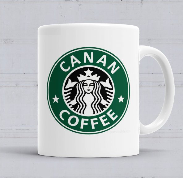İsme Ve Kişiye Özel Starbucks İsimli Kupa Bardak Porselen