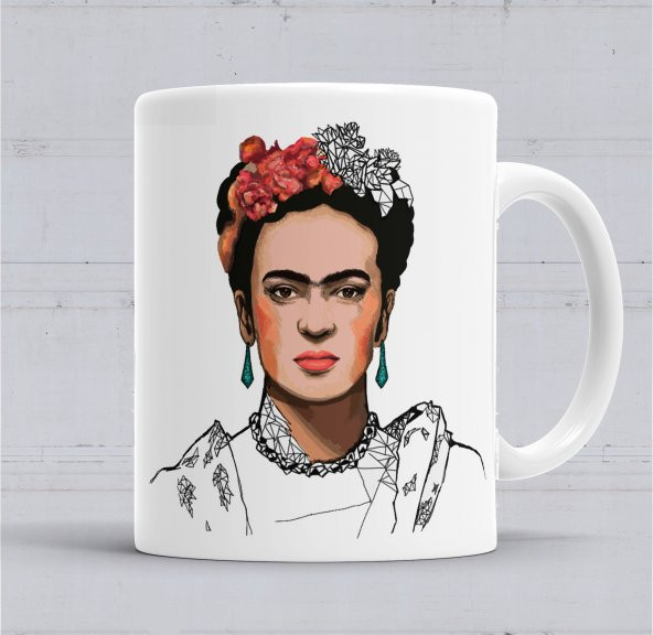 Frida  Kahlo Kupa Bardak  Porselen