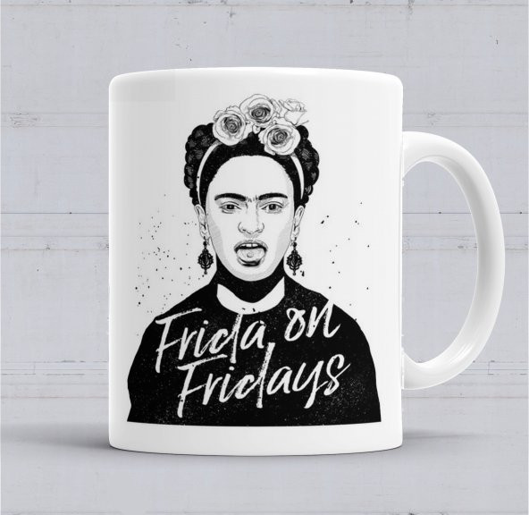 Frida Kahlo Kupa Bardak  Porselen
