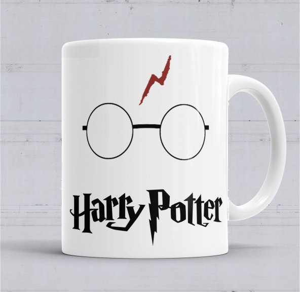 Harry  Potter Gözlüğü Kupa Bardak Porselen
