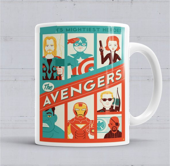 Avengers  Kupa Bardak Porselen