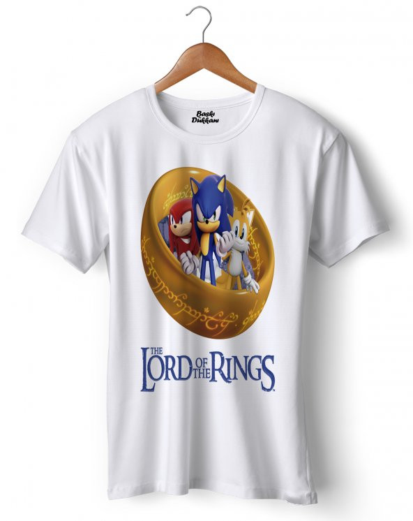 Sonic O Senhor Dos Aneis Tişört