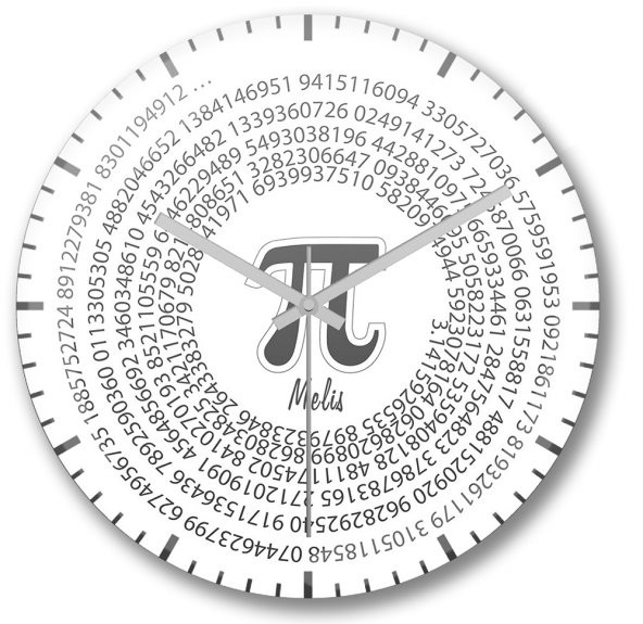İsme Ve Kişiye Özel Pi Sayısı Matematik Formüllü Saati Bombeli - 1