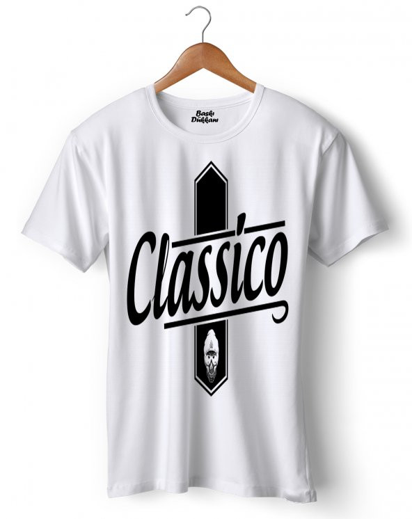 Classico -Branco Masculino e Feminino Tişört