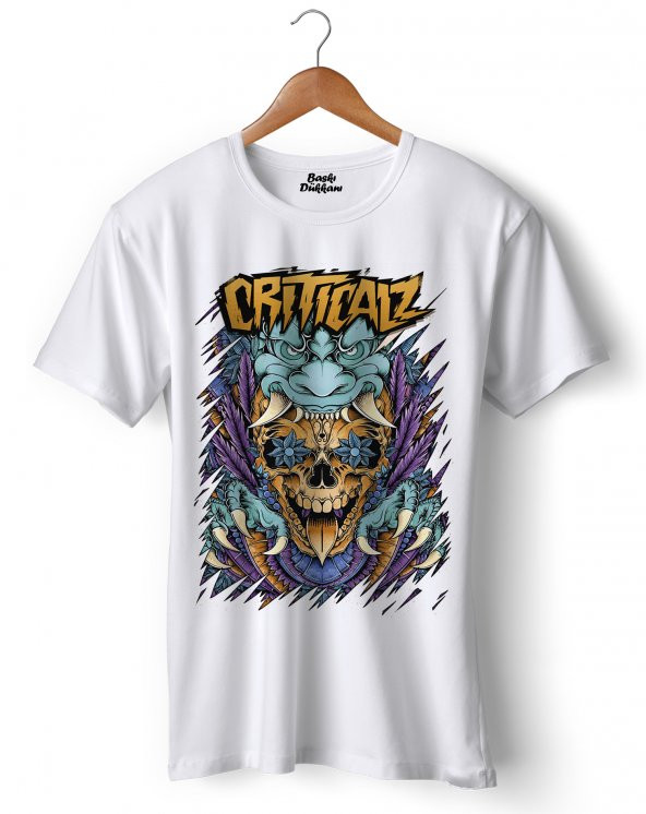 Criticalz Skull Tribal Tişört