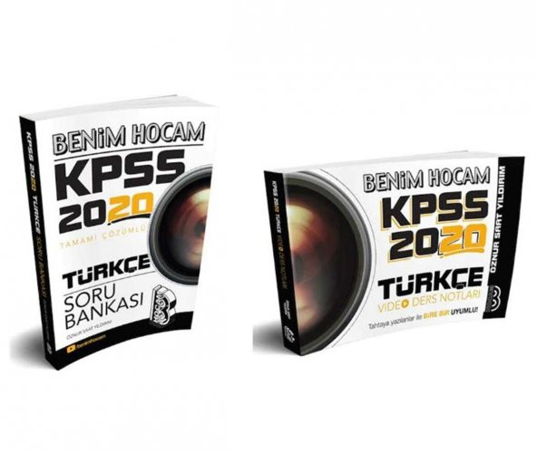 Benim Hocam 2020 KPSS Türkçe Soru Bankası ve Video Ders Notları