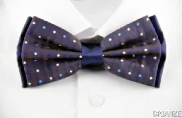 Brianze Noktalı Kahverengi-Lacivert Papyon DP-9