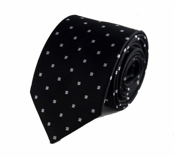 Brianze Siyah Beyaz Kravat BJK-3 - 2