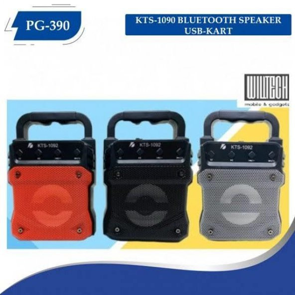 PG-390 KTS-1090 BLUETOOTH SPEAKER USB-KART