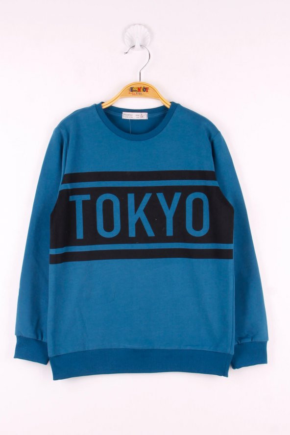 Toontoy Erkek Çocuk Tokyo Baskılı Sweatshirt