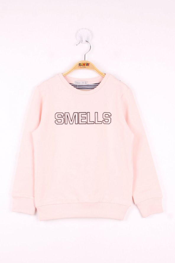 Toontoy Kız Çocuk Smells Baskılı Sweatshirt - 6