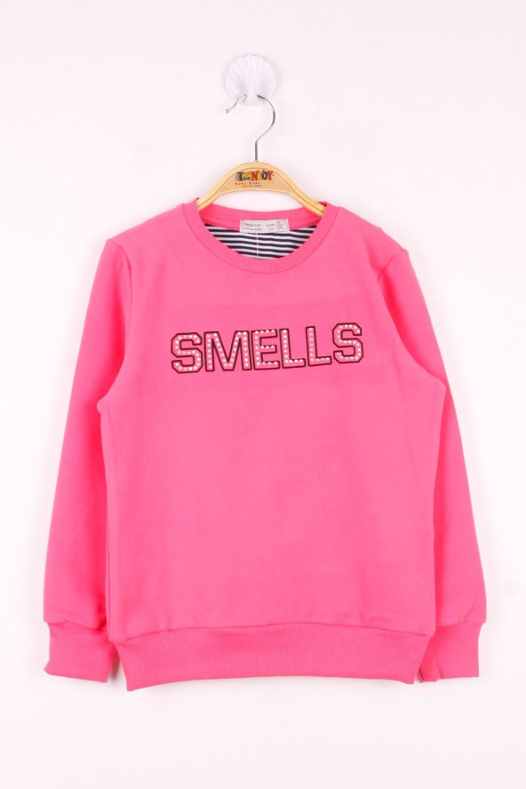 Toontoy Kız Çocuk Smells Baskılı Sweatshirt - 11