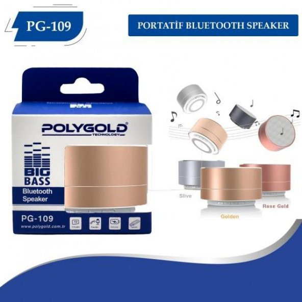 PG-109 Portatif Bluetooth Speaker