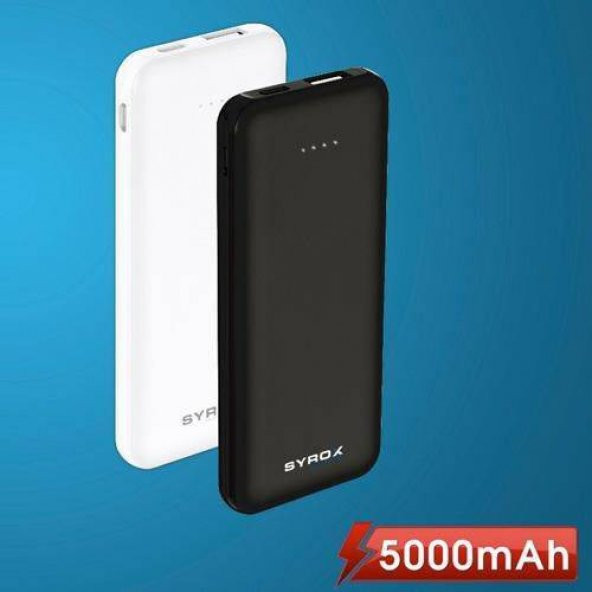 SYROX Powerbank 5.000 Mah. Slim - SYX - PB116 -