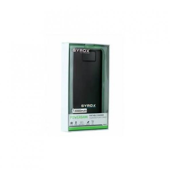 Syrox Powerbank Taşınabilir Ekranlı 20000mAh - SYX - PB107 -