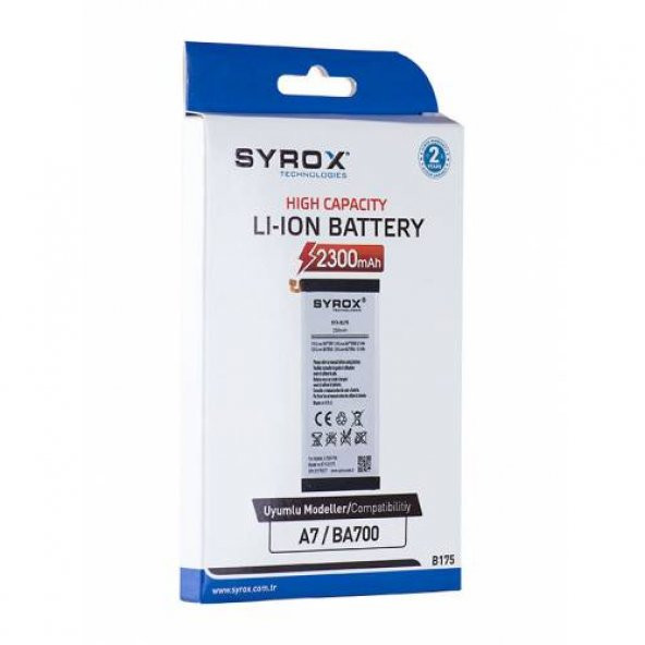 Syrox Samsung A7 / (BA700) Batarya - SYX - B175 -