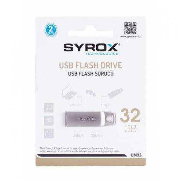 SYROX 32 GB METAL2 USB FLASH BELLEK - SYX - UM32