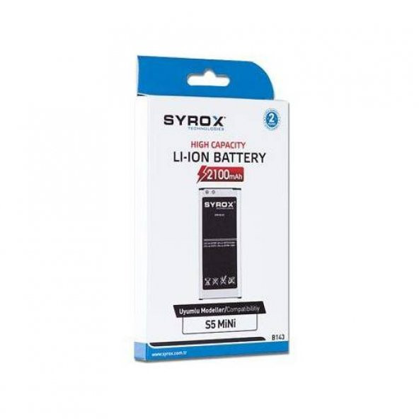 Syrox S5 Mini (G800) Batarya 2100 mAh SYX - B143 -