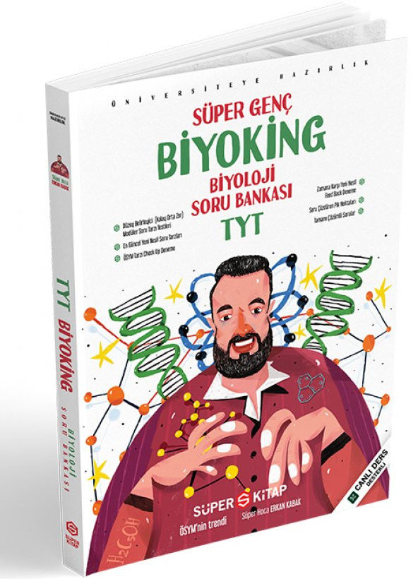 TYT Biyoloji Süper Genç Biyoking Soru Bankası Süper Kitap  2022