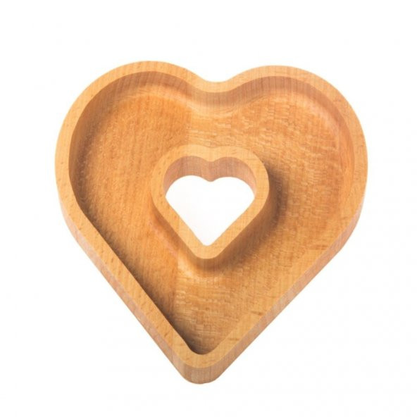 Joy Kitchen Ahşap Çerezlik Kalp Çerezlik Sevgililer Günü