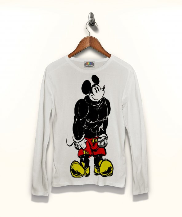 Mickey Fitness Tişört Uzun Kollu Tshirt