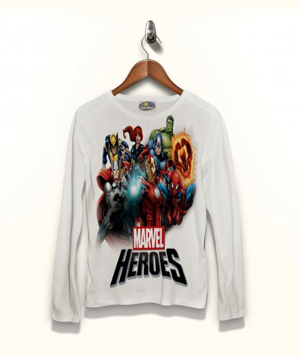Marvel Heroes Tişört Uzun Kollu Tshirt