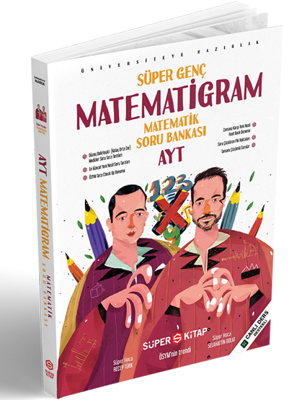 AYT Matematik Süper Genç Matematigram Soru Bankası Süper Kitap 2020
