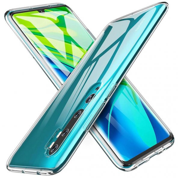 Xiaomi Mi Note 10 İnce Esnek Sararmaz Şeffaf Süper Silikon Kılıf - 2