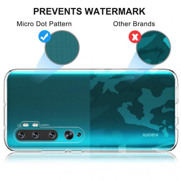 Xiaomi Mi Note 10 İnce Esnek Sararmaz Şeffaf Süper Silikon Kılıf - 6