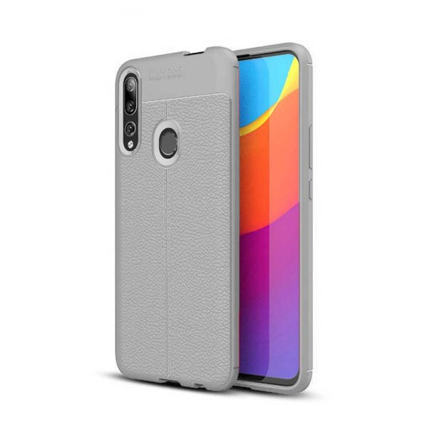 Huawei Y9 Prime 2019 Kılıf Deri Görünümlü Silikon Kılıf Zore - 2