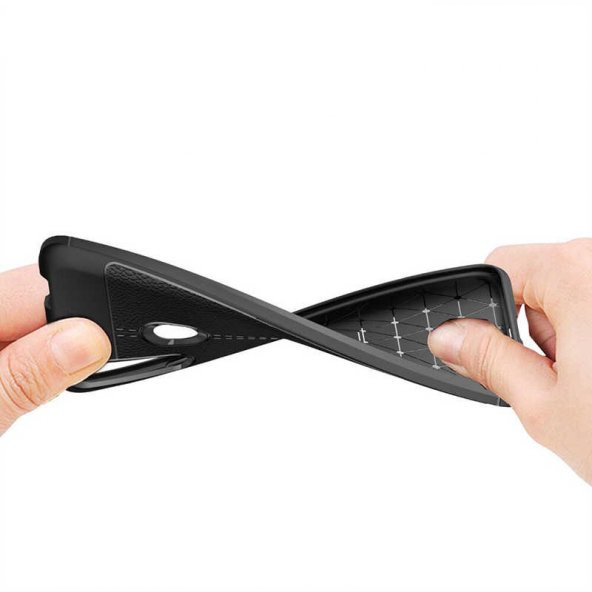 Huawei Y9 Prime 2019 Kılıf Deri Görünümlü Silikon Kılıf Zore - 6