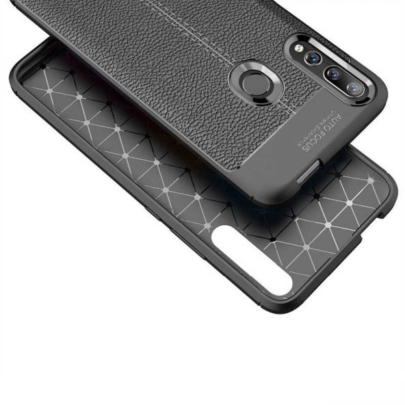 Huawei Y9 Prime 2019 Kılıf Deri Görünümlü Silikon Kılıf Zore - 8