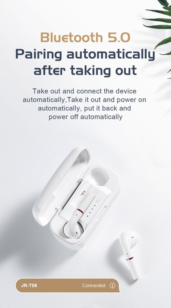 JOYROOM JR-T06 MİNİ Binaural TWS bluetooth kulaklık - 5