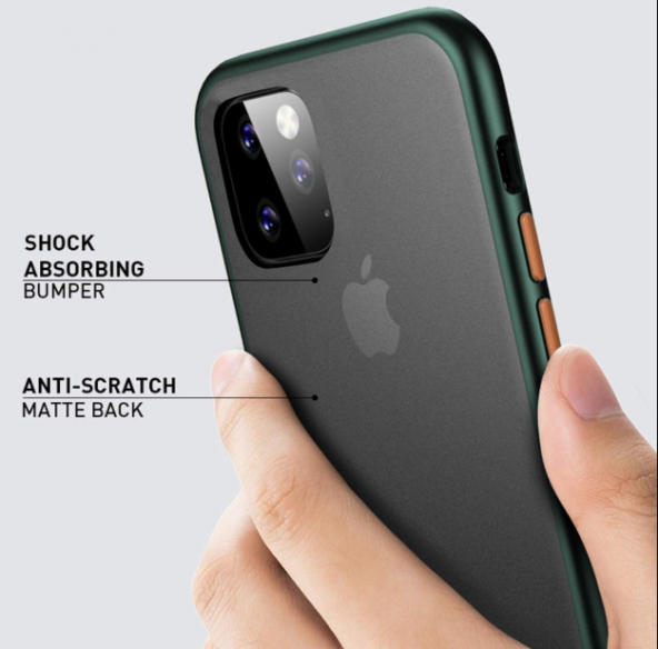 Apple iPhone X-XS Kılıf Fri Kenar Silikon Arka Buzlu Kapak - 11
