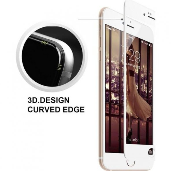 Apple iPhone 7 Plus 3D Kavisli Full Cam Ekran Koruyucu - 2