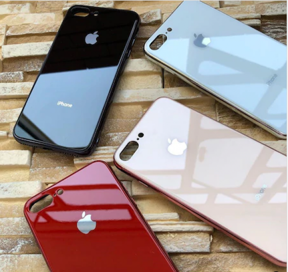 APPLE Logolu iPHONE CAM KILIF MODELLERİ ULTRA LÜX KORUMA - 1