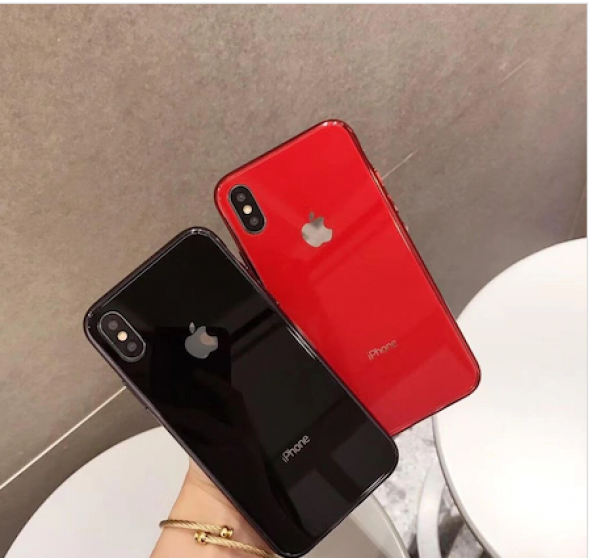 APPLE Logolu iPHONE CAM KILIF MODELLERİ ULTRA LÜX KORUMA - 4
