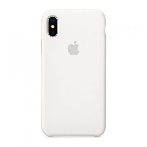 Apple Logolu iPhone X-XS Lansman Kılıf-White (Beyaz) - 2