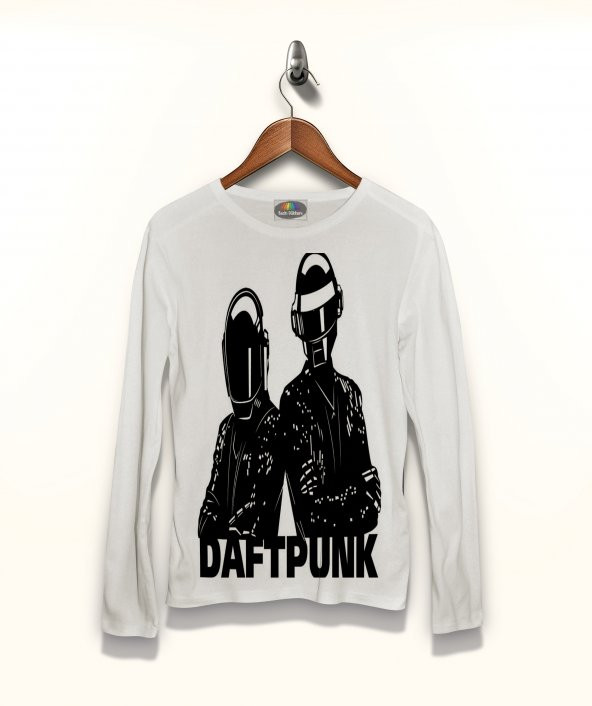 Daft Punk Tişört Uzun Kollu Tshirt - 1