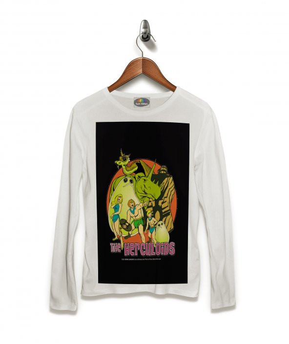 Hermes e Renato Estampa Tişört Uzun Kollu Tshirt - 2